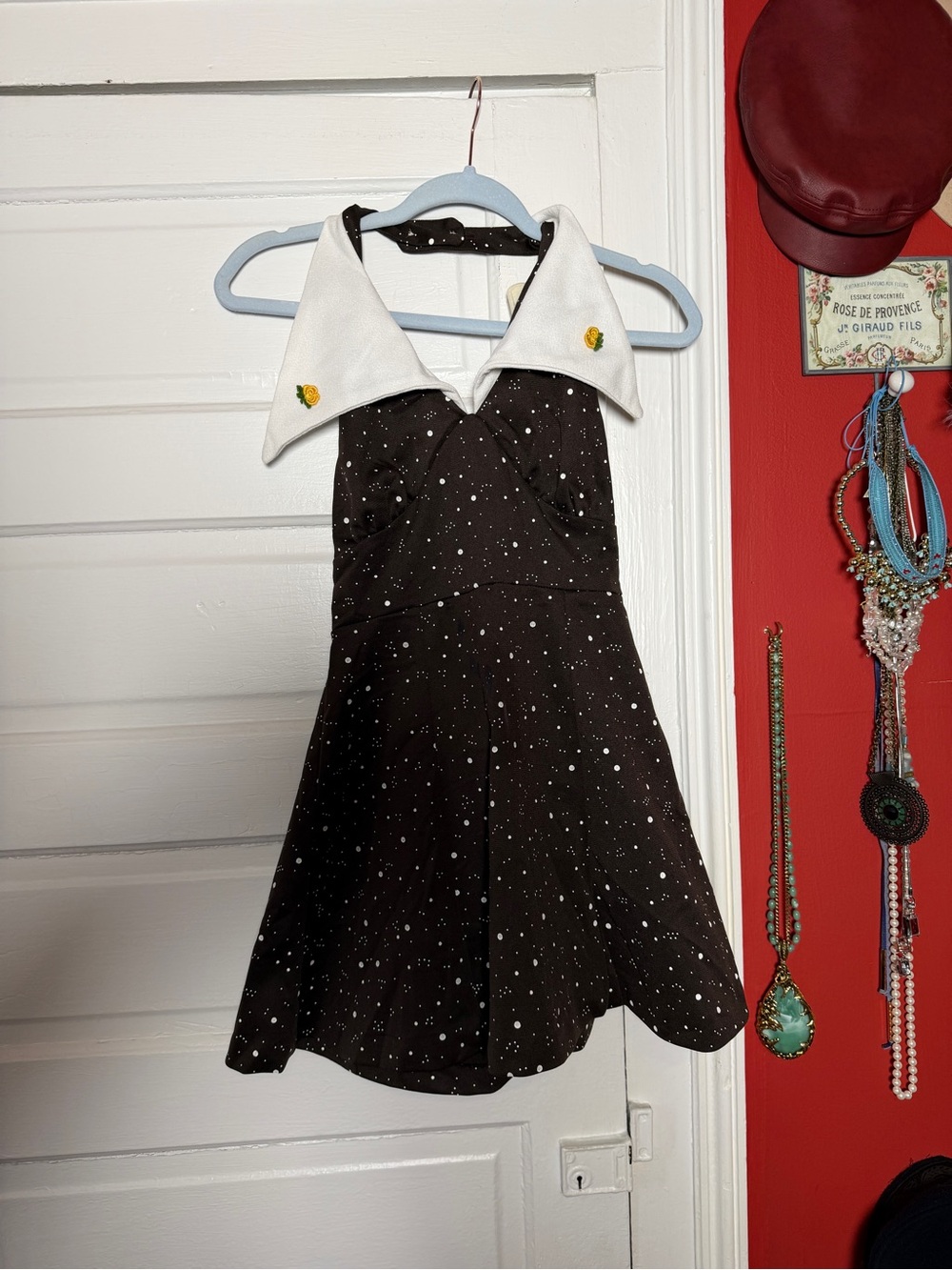 1970s dagger collar halter mini
